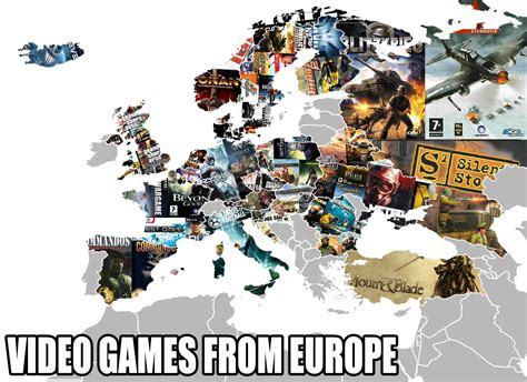 A Map Of Video Games From Europe Rgaming