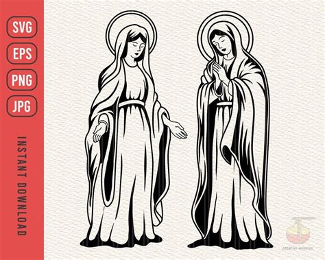 Christian Paintings Mama Mary Sailor Jerry Svg Sketches Easy