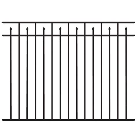 Shop Freedom Standard Concord Black Aluminum Decorative Metal Fence
