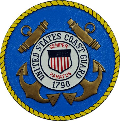 Us Coast Guard Seal Wooden Plaques And Podium Logo Emblems