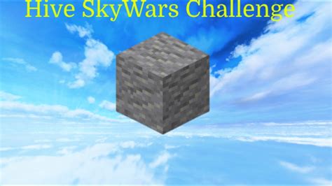 Hive Skywars But I Can Only Use A Blocks Youtube