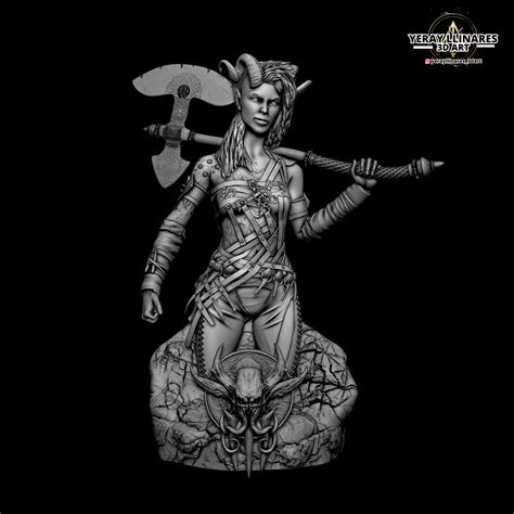 Stl Datei Karlach Der Tiefling Skulptur Aus Baldurs Tor D