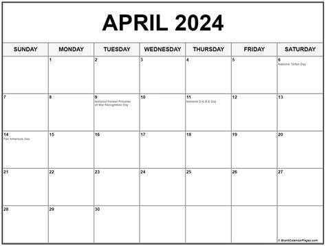 2023 Calendar With Holidays Printable April Imagesee