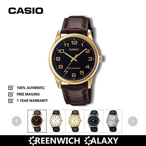 Qoo10 Casio Leather Dress Watch Mtp V001 Series Watches