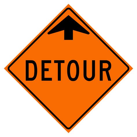 Tc 10 Detour Ahead Sign Traffic Depot Signs And Safety