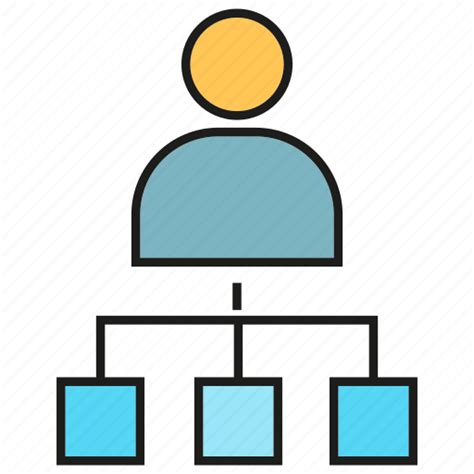 Business Diagram Leader Office Organization Chart People Icon