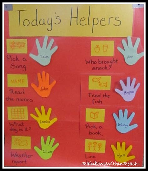 Preschool Classroom Job Chart Printables N3 Free Image Download
