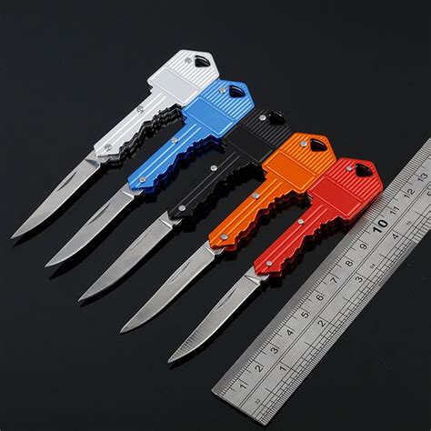 5 Color Outdoor Multifunctional Key Knife Folding Mini Key Knife
