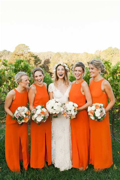 Orange Bridesmaid Dresses Add A Fresh And Fun Colour