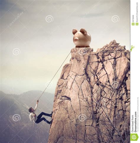 Climb To Success Stock Image Image Of Outdoor Finish 26735909