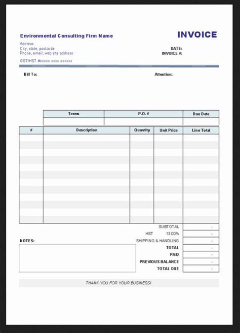 Blank Invoice Template Pdf Lovely Printable Blank Invoice Template Pdf