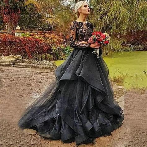 Https://wstravely.com/wedding/black Wedding Dress With Sleeves