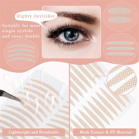 Pieces Eyelid Strips Droopy Eyelid Tape Natural Invisible Double