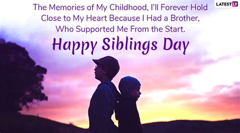Siblings Day 2023 Celebrations Wishes Images Quotes A