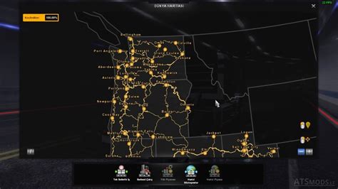 100 Maps Save File Mod For American Truck Simulator Ats Images And