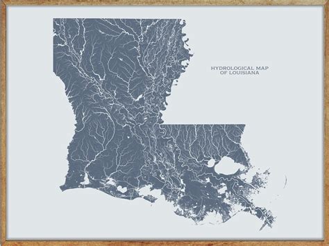 The Louisiana Lakes And Rivers Map A Bayou Voyage