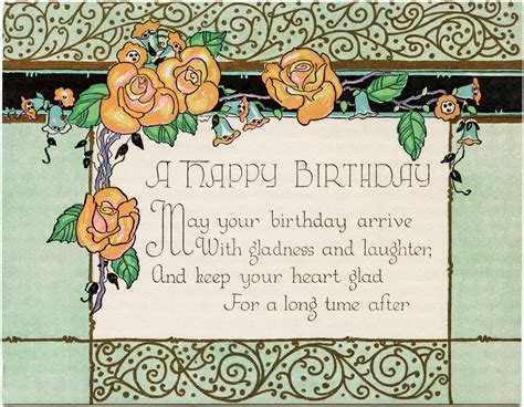 Vintage Happy Birthday Clipart Free 10 Free Cliparts Download Images