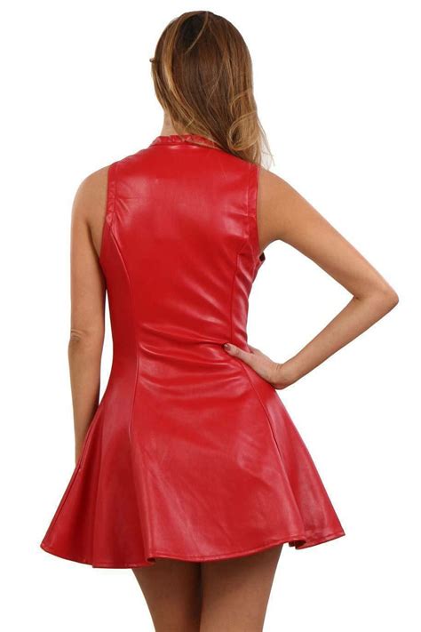 Pin By Gabriella On Leather Dresses Leather Dresses Fashion Mini Dress