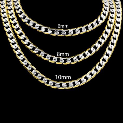 Maybe you would like to learn more about one of these? Gold Plated Platinum Two Color Stainless Steel Unisex Chain Links | Platinum chain, Chains ...
