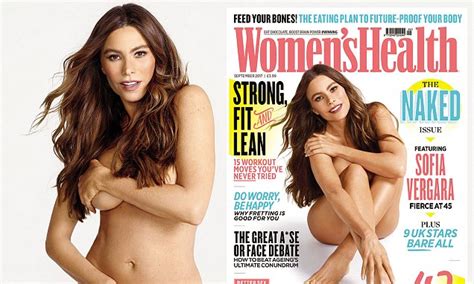 Sofia Vergara Goes Completely Naked For Womens Health Daily Mail Online