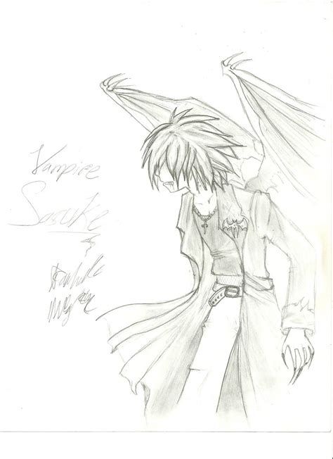 Vampire Sasuke Sketch By Rayrayloser11 On Deviantart