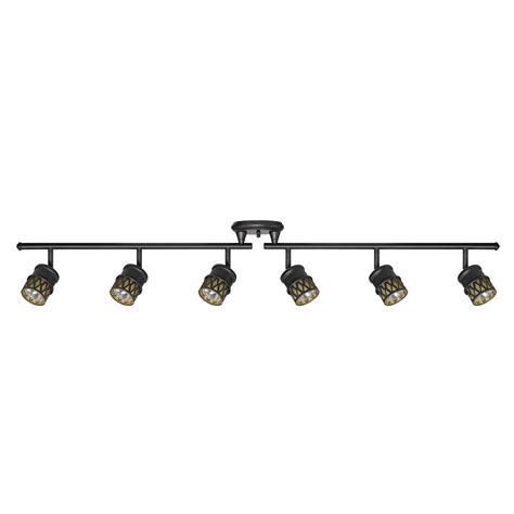 Globe Electric Kearney 6 Light Oil Rubbed Bronze Foldable Track