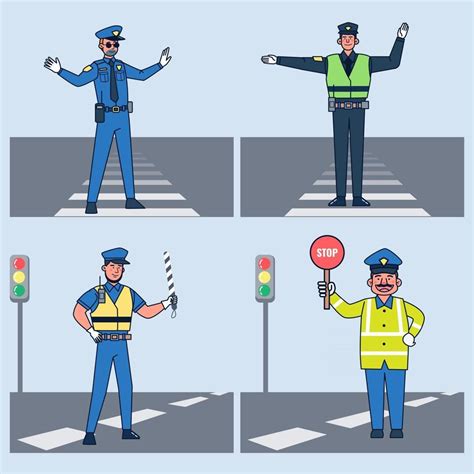 Traffic Policeman Drawing
