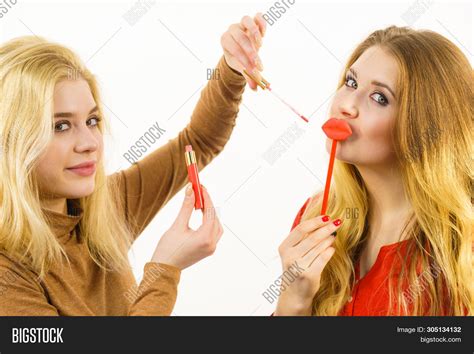 Two Women Having Fun Image Photo Free Trial Bigstock
