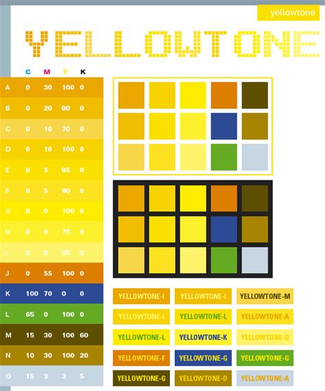 Yellow Tone Color Schemes Color Combinations Color Palettes For Print