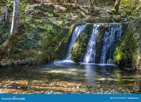 Famous Bigar Waterfall Caras Severin County Romania Stock Photo
