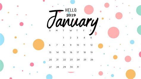 Free Download January Calendar Templates All About January 1920x1080