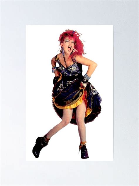 Cyndi Lauper Poster By Madhattershole Redbubble In 2020 Cyndi Lauper Chiffon Tops Poster