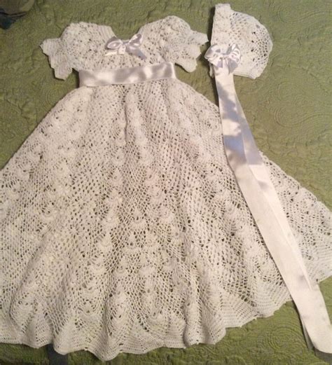 Heirloom Vintage Style Christening Gown Crochet Pattern Made With No 10