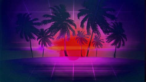 Vaporwave Sunset Wallpapers Top Free Vaporwave Sunset Backgrounds