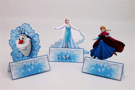 Frozen Place Cards Food Labels Frozen Food Tents Printable Etsy