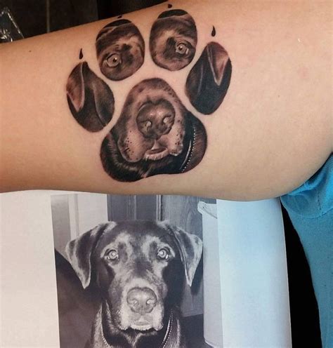 Pin By Sara Cool On Horse Tattoo Dog Tattoos Pawprint Tattoo Paw Tattoo