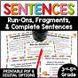 Fragments And Run On Sentences Worksheet