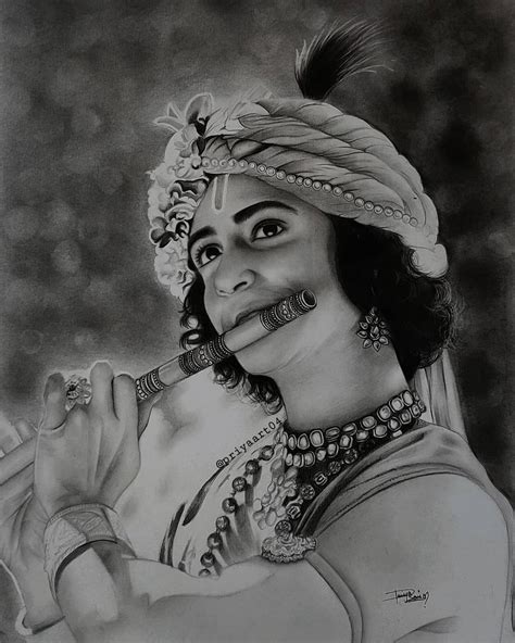 Priya On Instagram Final Sketch Of Krishna Beatking Sumedh Mallika Singh