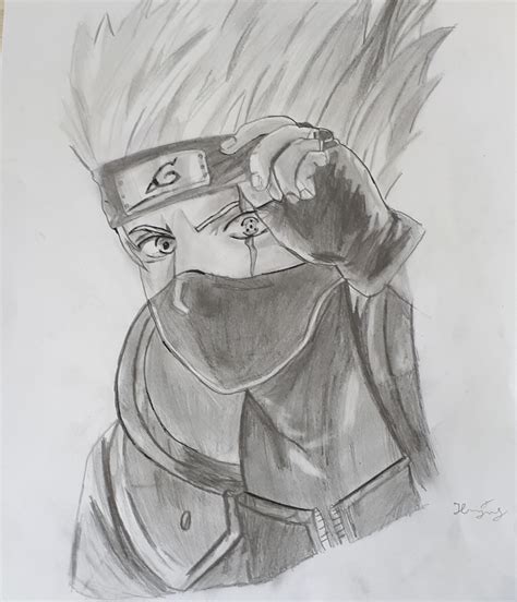 Drawing Kakashi In Different Styles Narutoakatsuki