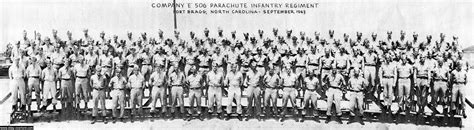 Easy Company 506th Pir 101st Airborne Division At Fort Bragg September 1943 101st