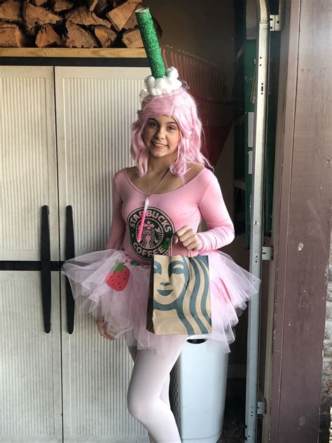 Diy Starbucks Pink Drink Costume Starbucks Costume Diy Starbucks
