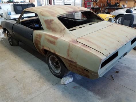 1969 Chevrolet Camaro Project Car Very Solid Body Rolling Chassis No