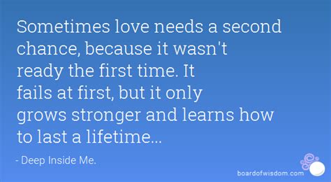 Second Chance At Love Quotes Quotesgram