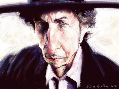 Caricature De Bob Dylan Par Luuk Poorthuis Bob Dylan Caricature