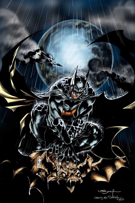 Batman In Rain By Ardian Syaf Batman Batman Canvas Marvel Comics
