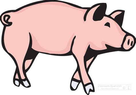 Standing Pigs Clipart