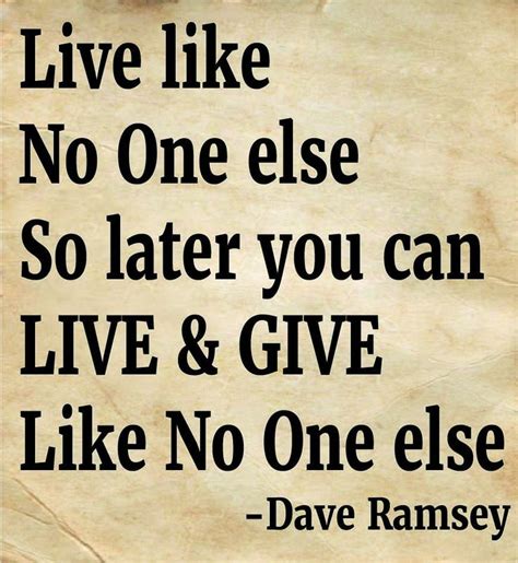 Live Like No One Else Wall Quote Vinyl On Canvas Dave Ramsey Inspirational Quote Great