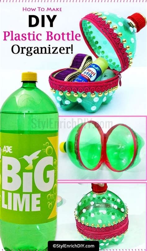 Plastic Bottle Organizer Easy Best Out Of Waste Craft From Plastic