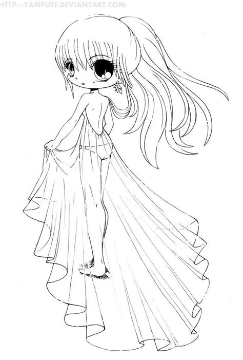 38 Chibi Anime Coloring Pages Easy