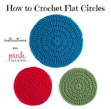 How To Crochet Circles Part 1 Pink Mambo